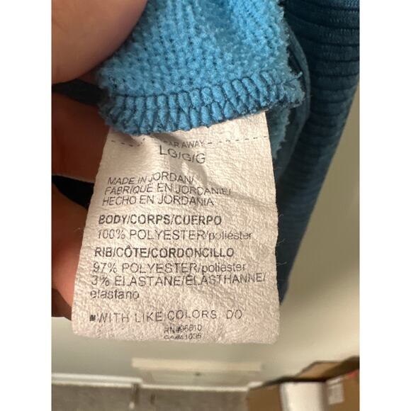 Under Armour Storm Sweater Mens Blue Striped Golf 1/4 Zip Pull Over Size Large - Picture 9 of 9